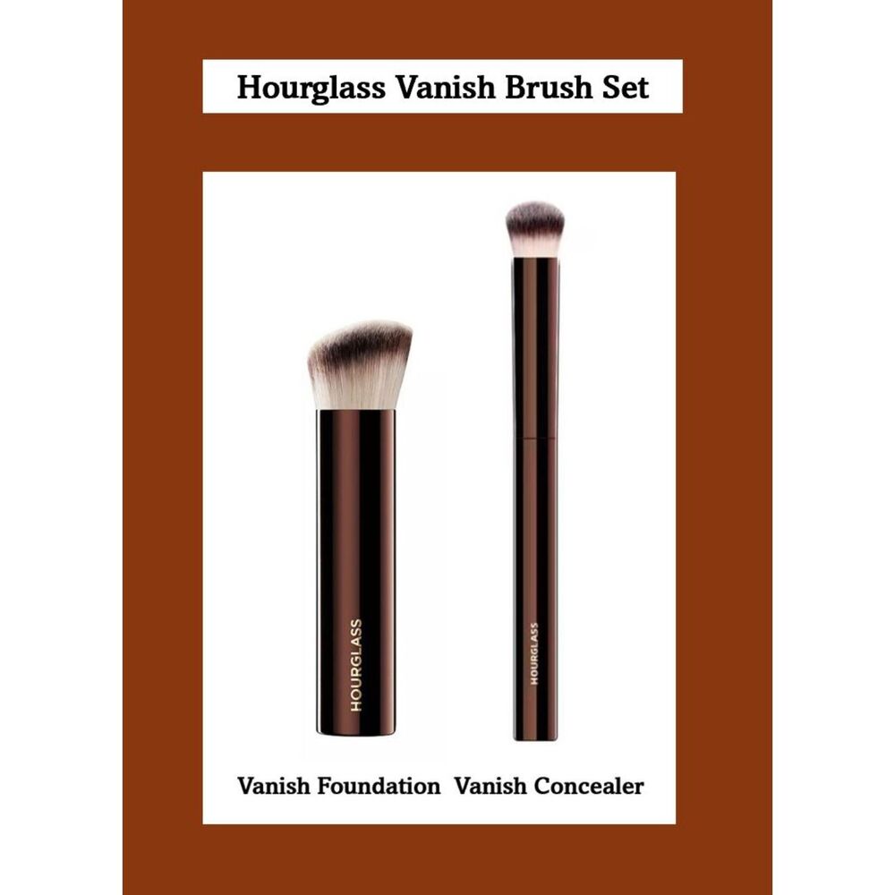 Hourglass Vanish Foundation & Concealer Brush Set NIB